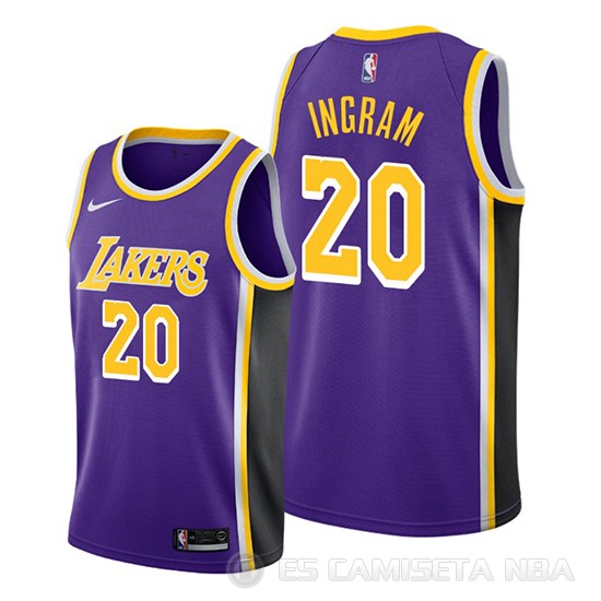 Camiseta Andre Ingram #20 Los Angeles Lakers Statement Violeta - Haga un click en la imagen para cerrar